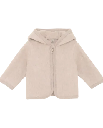 Jakke    ører Bomuldsfleece Camel Melange 92