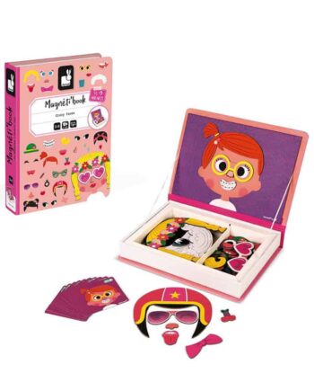 Janod Magnetibook Girlâ   Crazy Faces