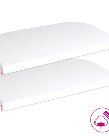 Jersey Lagen  Deluxe   Stk  Til Side By Side Seng Boxspring Hvid