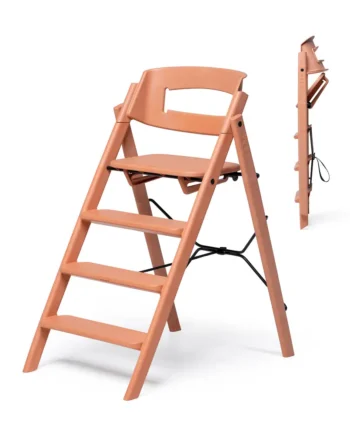 Kaos Klapp Højstol Foldbar Genbrugsplast Terracotta Pink