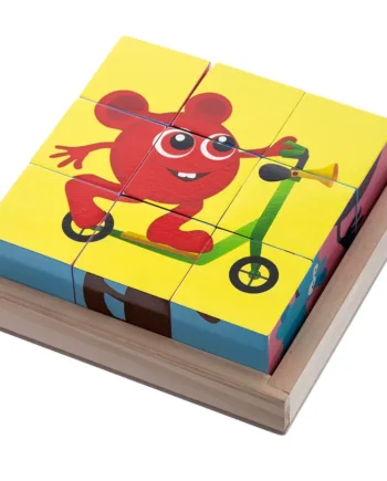 Klodspuslespil   Træ Med   Forskellige Motiver