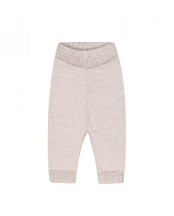 Knitted Pants   Strik  100  Merino Uld 62 68 Beige Melange