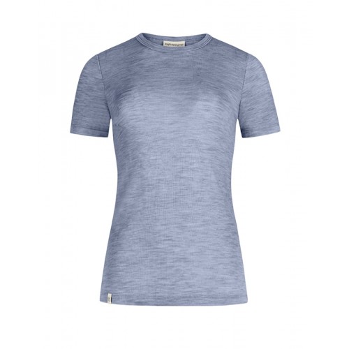 Kortærmet -shirt Til Dame 100 Merino Uld 1x1 Rib