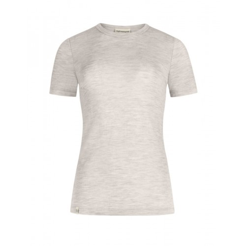 Kortærmet -shirt Til Dame 100 Merino Uld 1x1 Rib