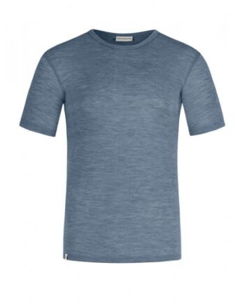 Kortærmet  -shirt Til Herre   100  Merino Uld  1x1 Rib