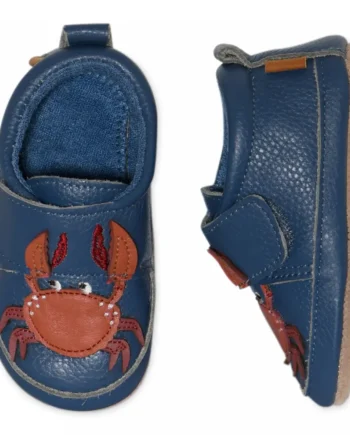 Krabbe Læder Hjemmesko Blue Shadow 23 24