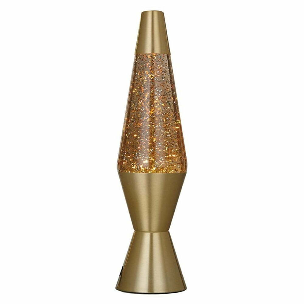 Lavalampe Glitter Guld