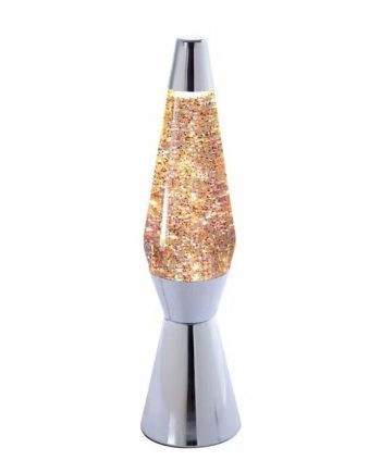 Lavalampe Glitter Sølv