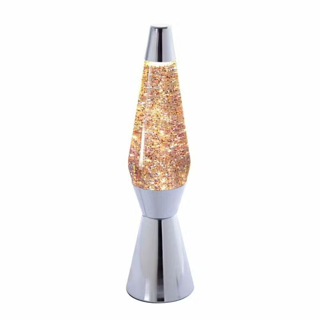 Lavalampe Glitter Sølv
