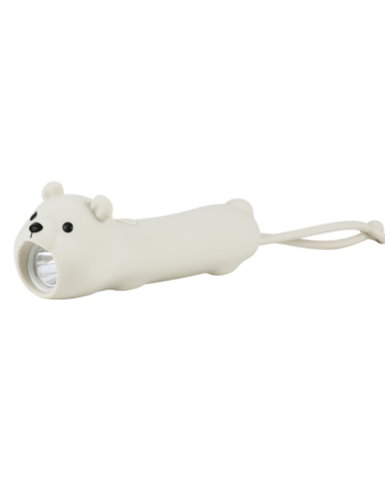 Led Lommelygte Bjørn 28 Cm Blød Silikone  Bpa-fri