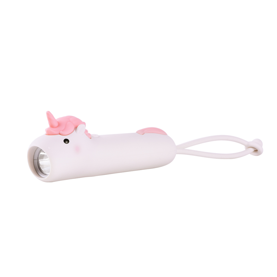 Led Lommelygte Enhjørning 28 Cm Blød Silikone Bpa-fri