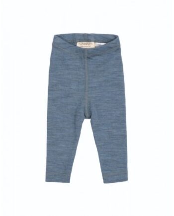 Leggins   100  Merino Uld Til Baby Og Børn Blue Melange 56