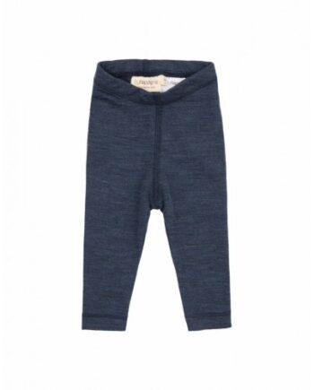 Leggins   100  Merino Uld Til Baby Og Børn Navy Melange 56