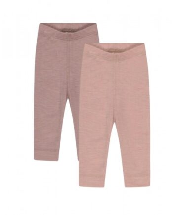 Leggins   100  Merino Uld Til Baby Og Børn   -pak 56 Soft Rose Lavender Melange