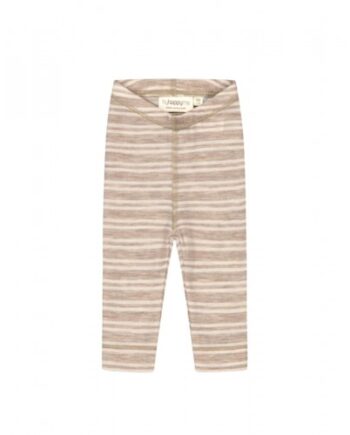 Leggins   1x1 Rib   100  Merino Uld  Oeko-texâ  56 Beige Nature Melange