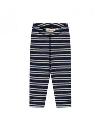 Leggins   1x1 Rib   100  Merino Uld  Oeko-texâ  56 Navy Nature Melange