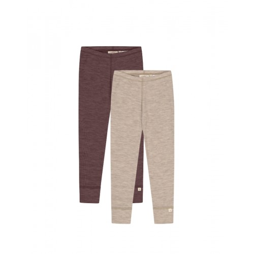 Leggins 1x1 Rib 100 Merino Uld Oeko-texâ -pak