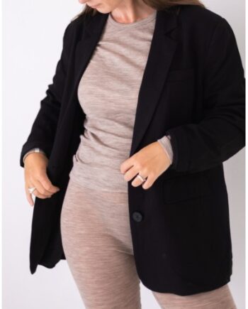 Leggings Til Dame   100  Merino Uld  1x1 Rib