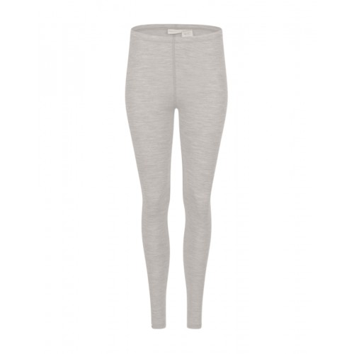 Leggings Til Dame 100 Merino Uld 1x1 Rib Nature Melange