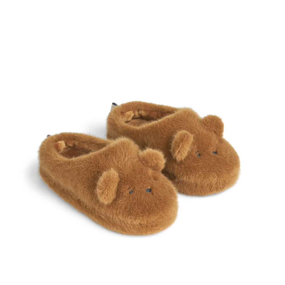 Liewood Aviaja Bjørne Slippers Golden Caramel 20 21