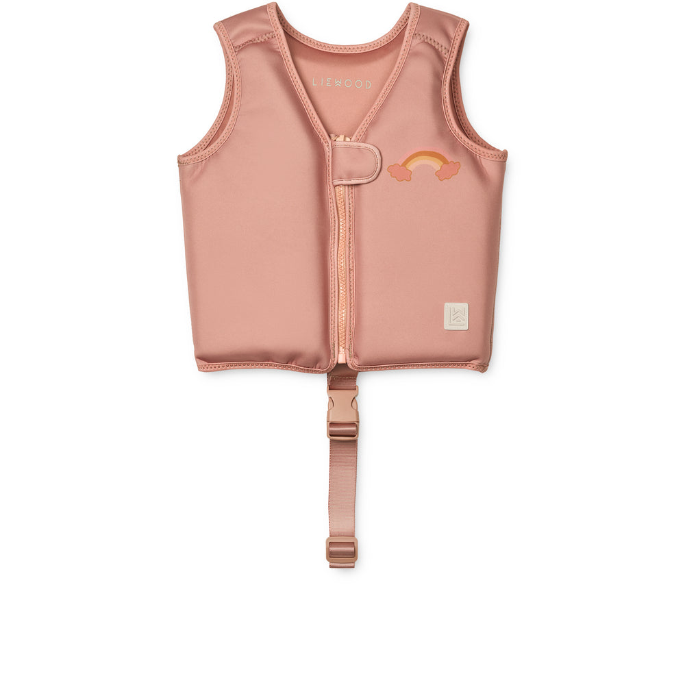 Liewood Dove Badevest Dream   Tuscany Rose  -  år   11-15 Kg