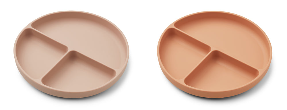 Liewood Harvey Ruminddelt Tallerken Rose Mix