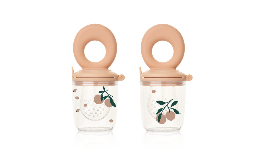 Liewood Miranda Food Feeder   Stk Peach   Sea Shell