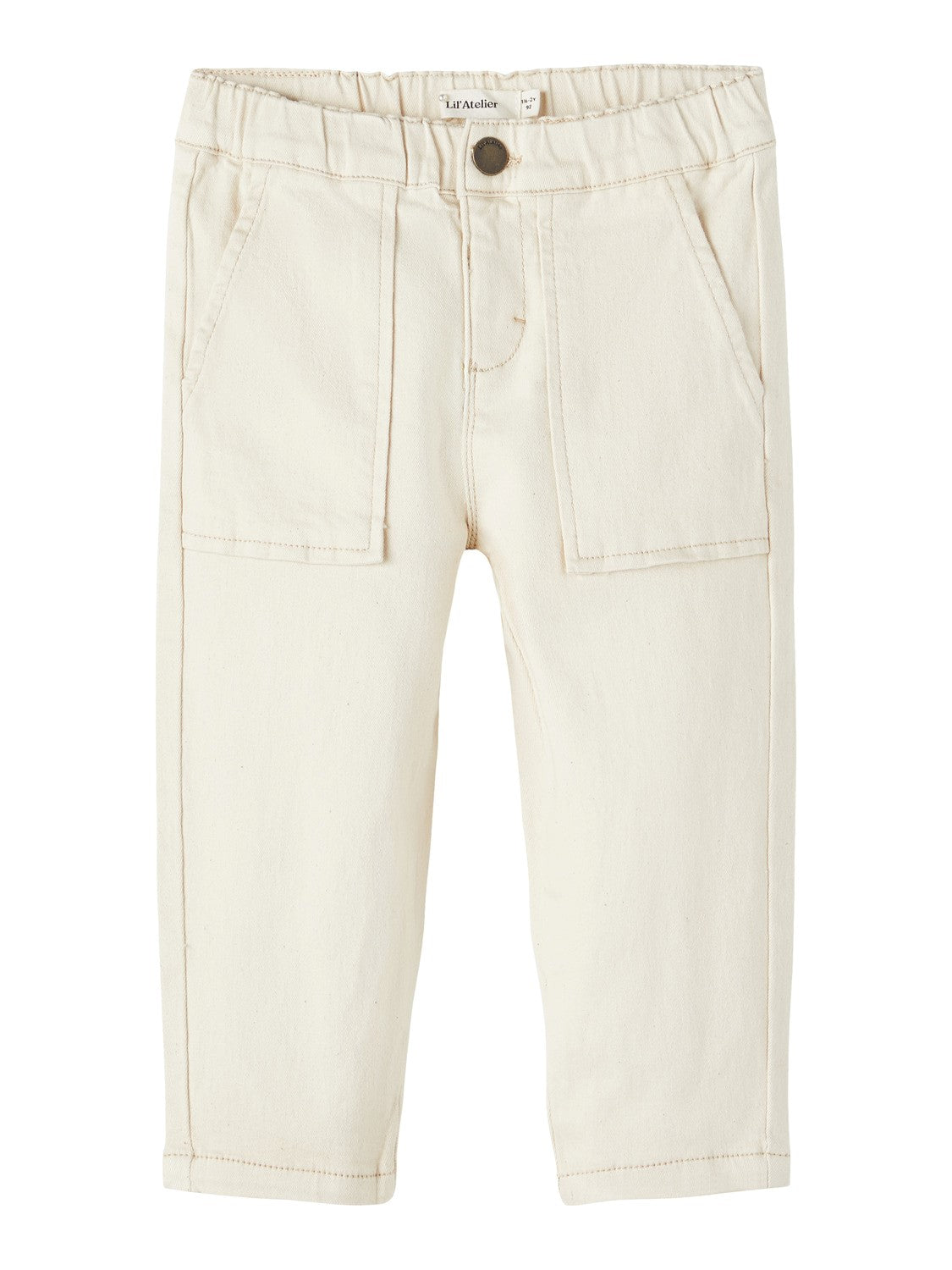 Lil Atelier Ben Loose Twill Pant Turtledove 92 Cm