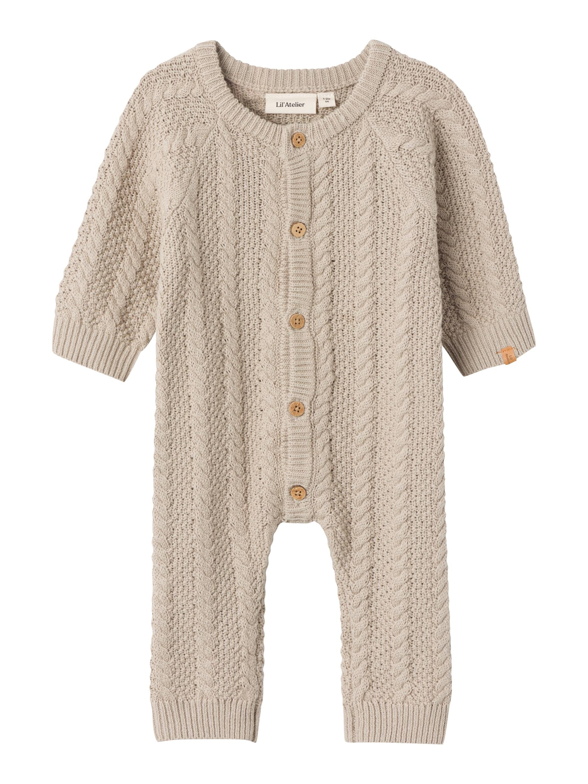 Lil Atelier Daimo Strik Baby Dragt Pure Cashmere 56 Cm