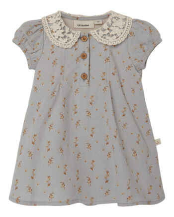 Lil Atelier Daisy Body Kjole- Harbor Mist 56 Cm
