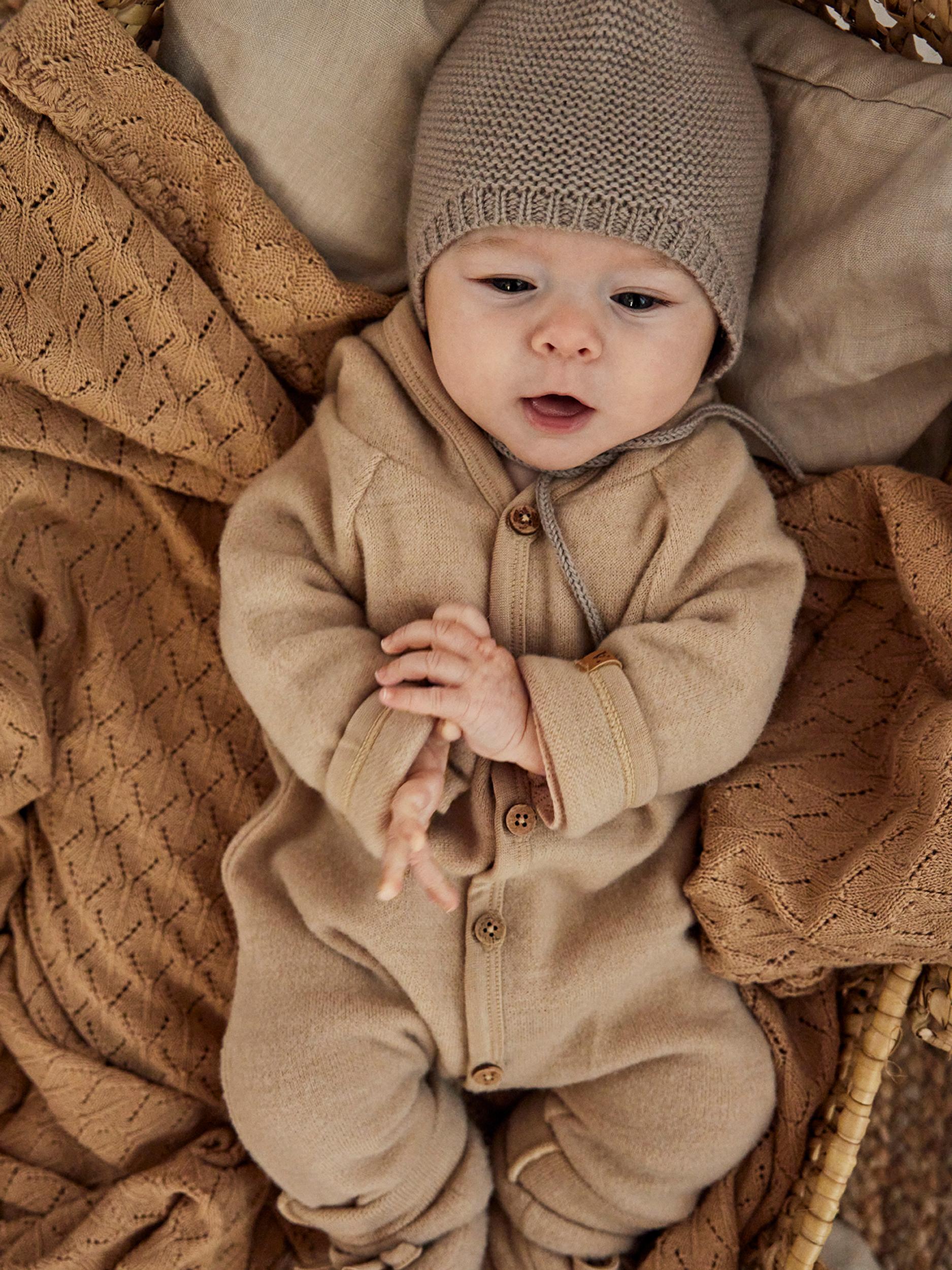 Lil Atelier Dallas Baby Dragt Pebble Melange 50-56