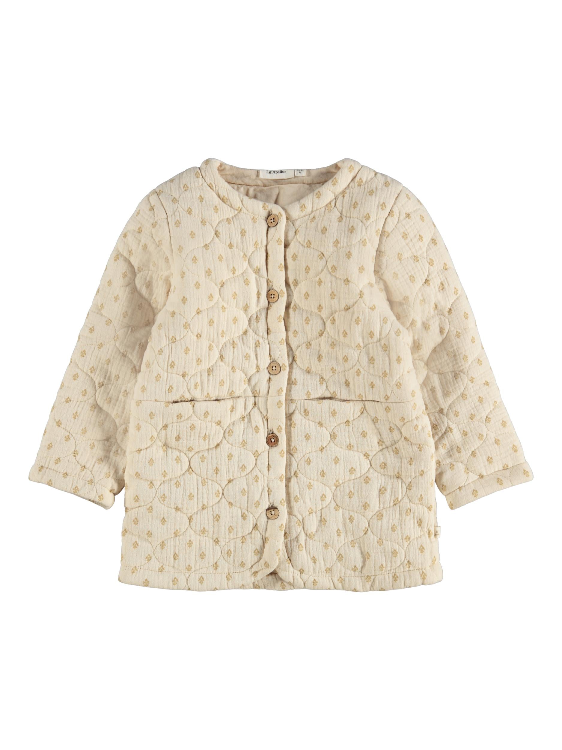 Lil Atelier Damir Long Loose Jacket Fog 86 Cm