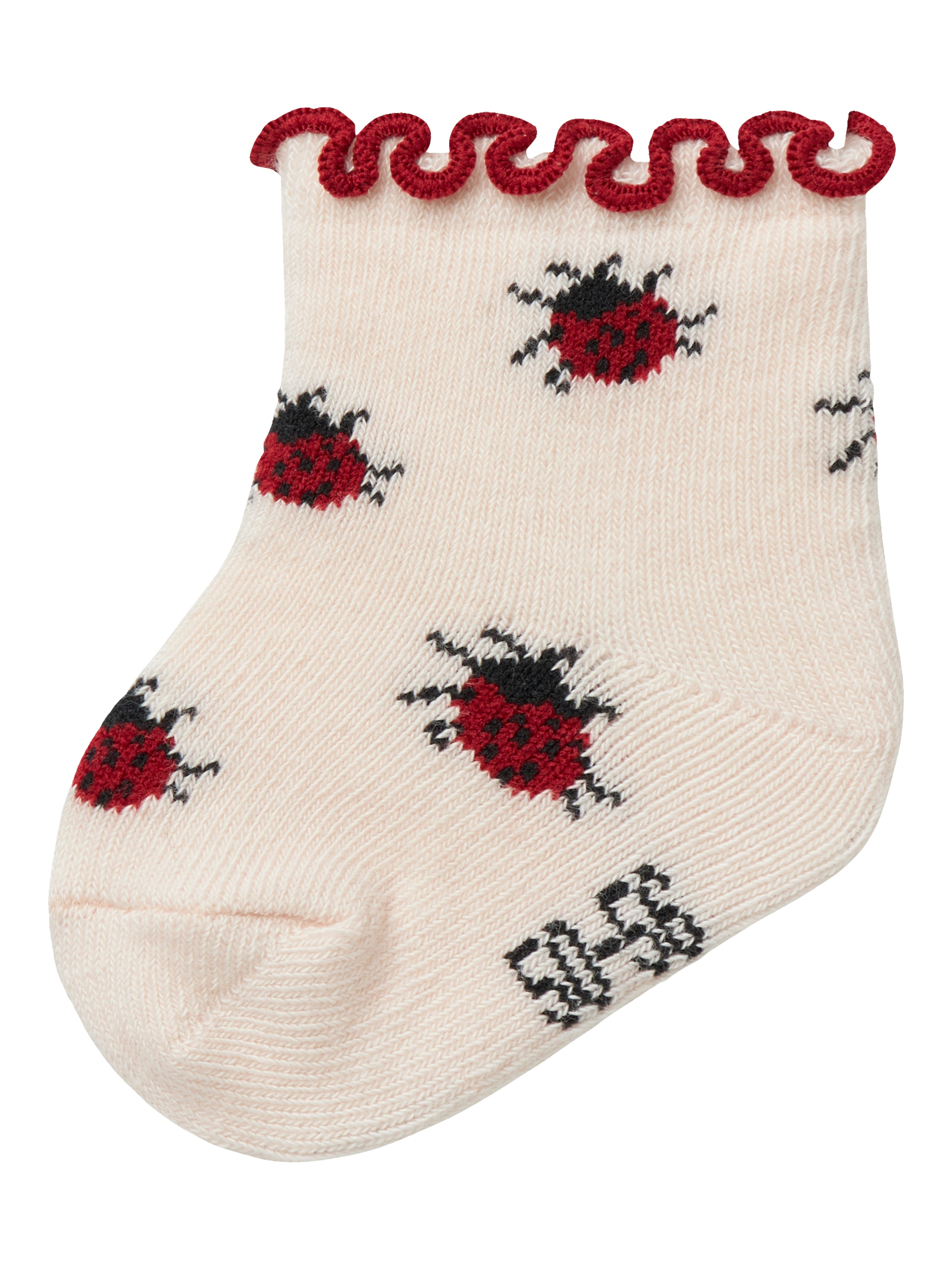 Lil Atelier Darlene Socks Silver Peony Ladybug 50 56