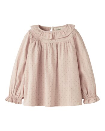 Lil Atelier Dembe Ls Loose Shirt Peach Whip 92 Cm