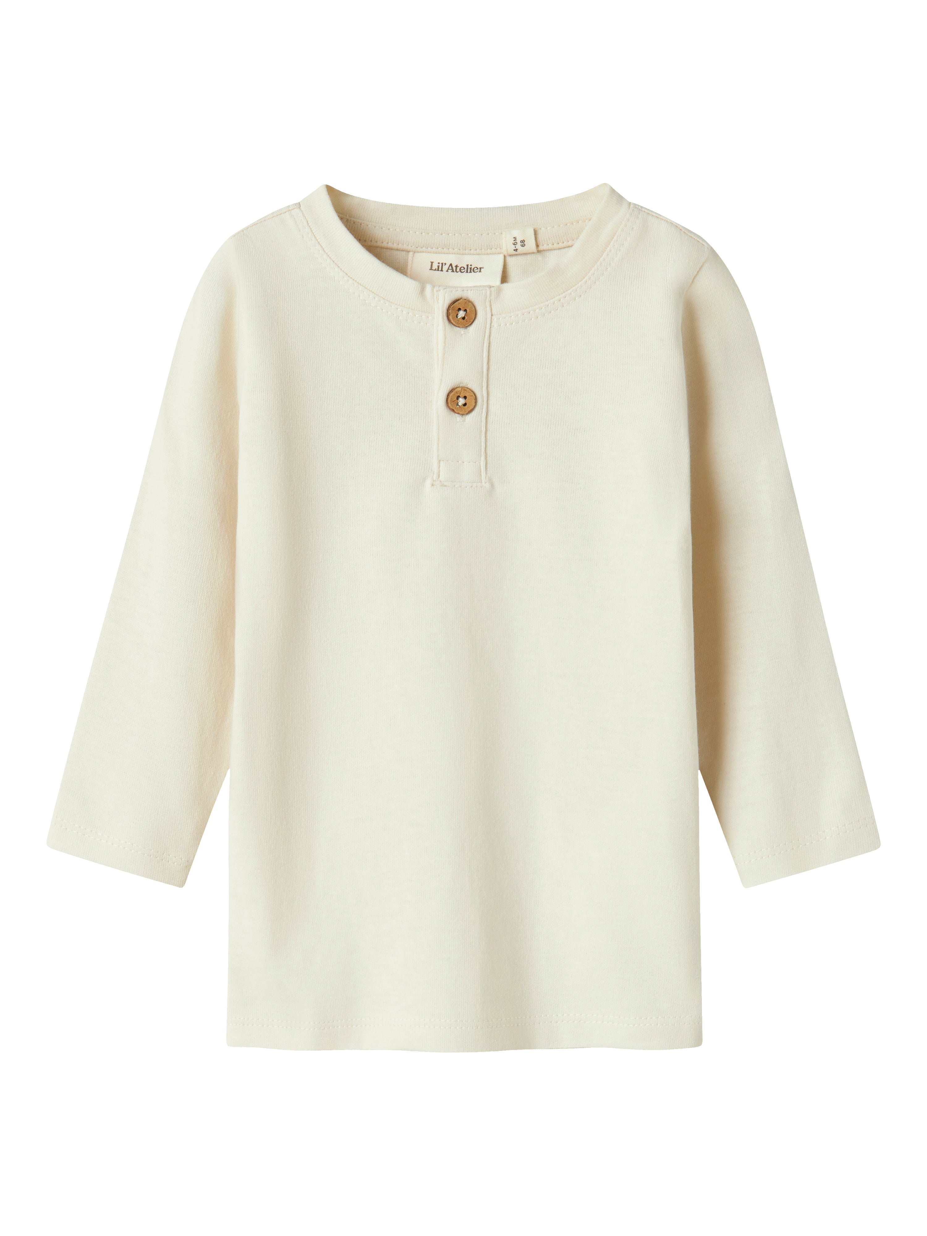 Lil Atelier Dolan Ls Top Turtledove 56 Cm