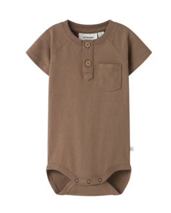 Lil Atelier Dolan Ss Body Coca Mocha 56 Cm