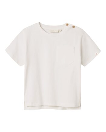 Lil Atelier Dolan Ss Loose Top Coconut Milk 92 Cm