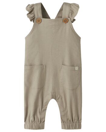 Lil Atelier Doreen Loose Twill Overall Oxford Tan 56 Cm