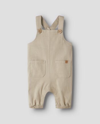 Lil Atelier Doreen Loose Twill Overall Oxford Tan 56 Cm