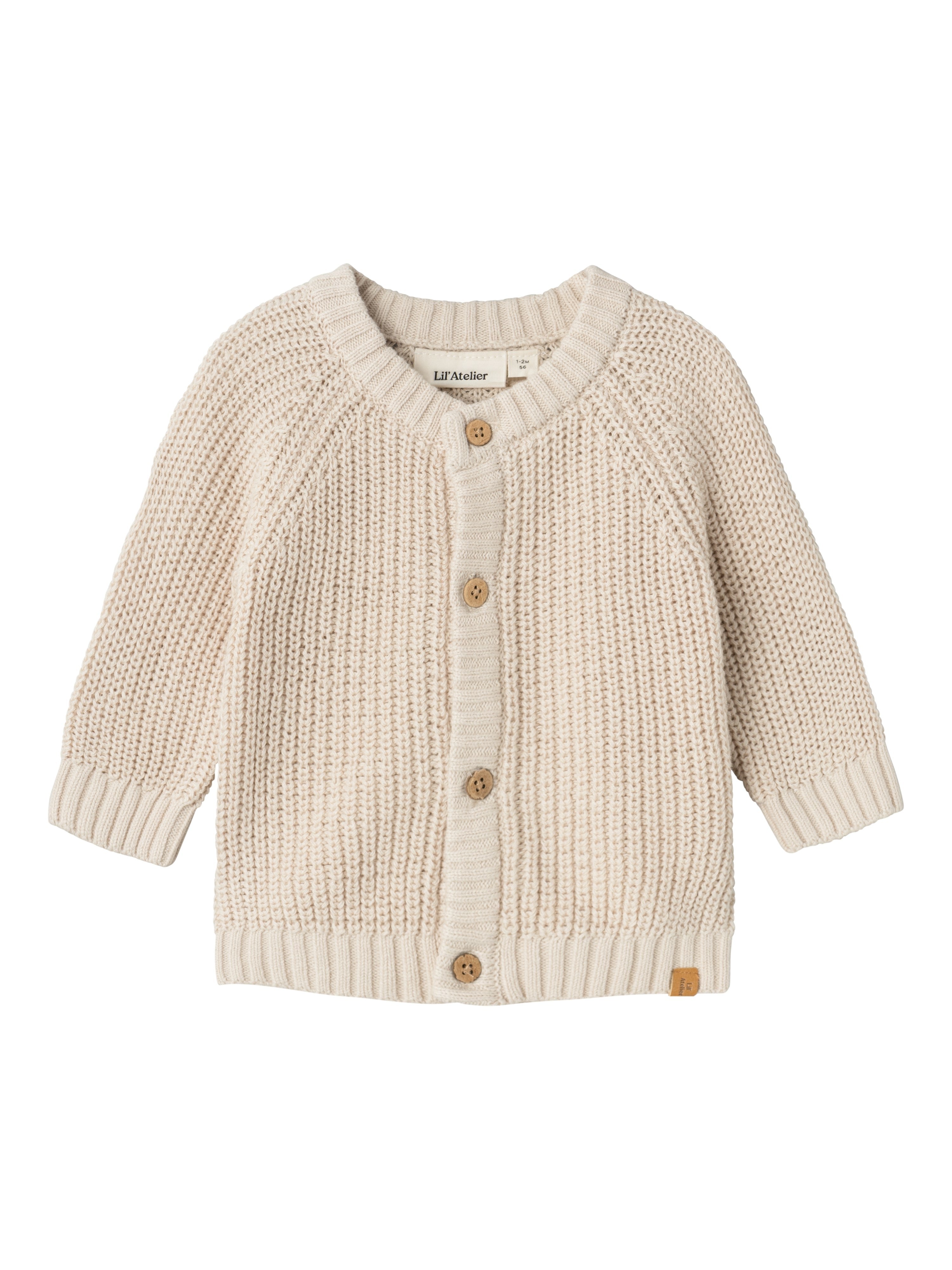 Lil Atelier Emlen Lin Knit Cardigan Sheer Bliss 56 Cm