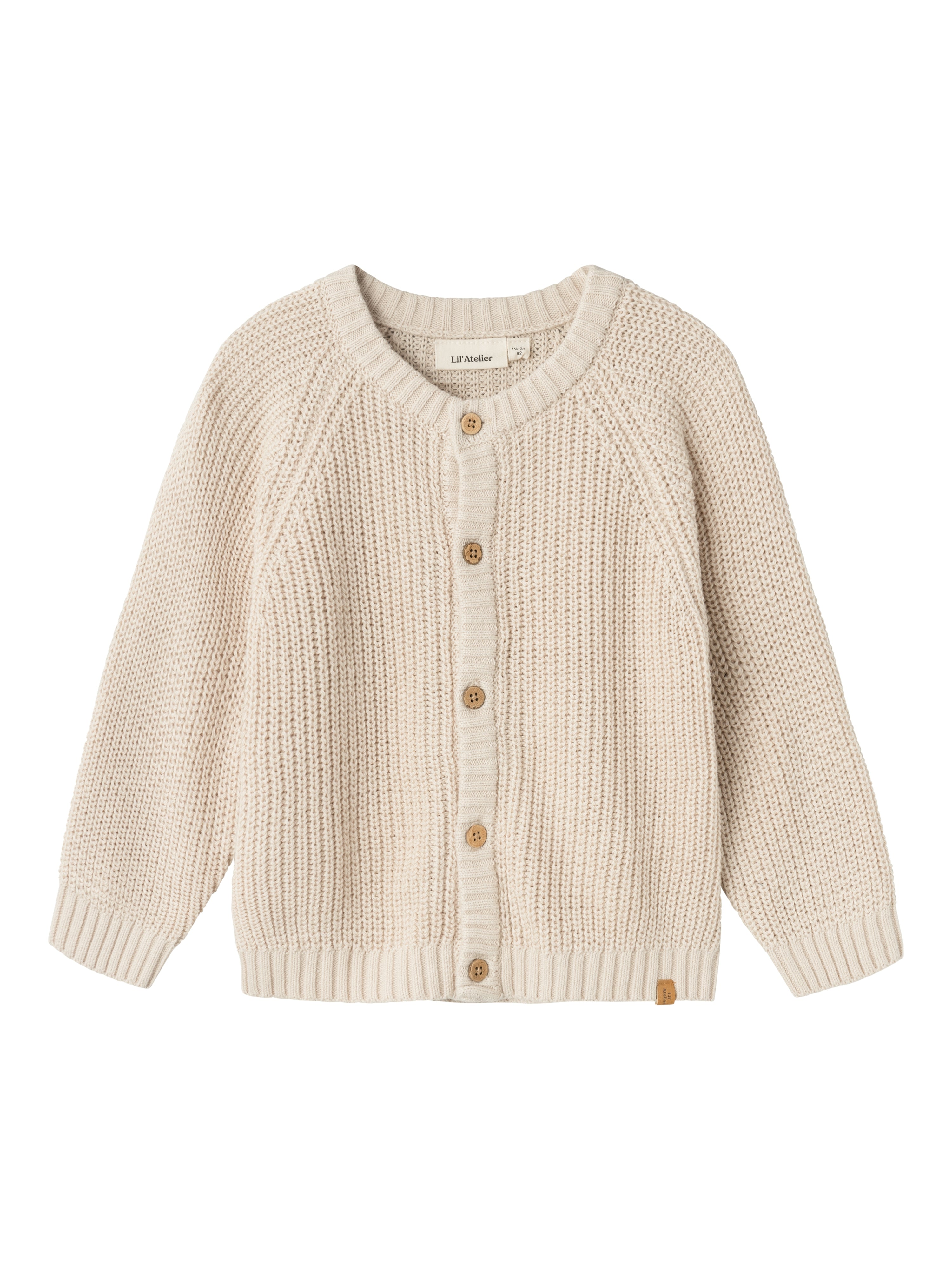 Lil Atelier Emlen Lin Knit Cardigan Sheer Bliss 92 Cm