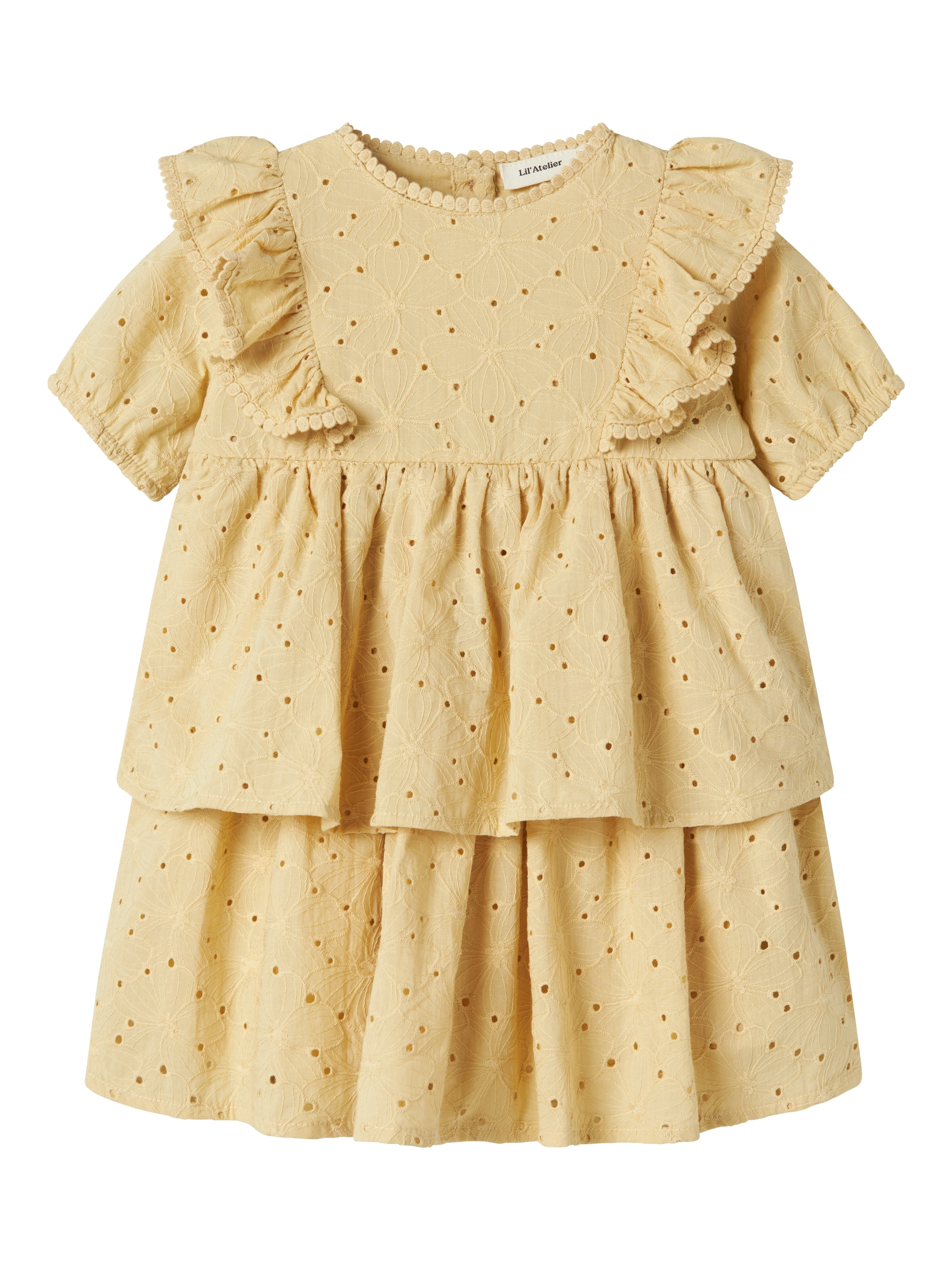 Lil Atelier Fabioli Ss Loose Dress Sea Mist 92 Cm