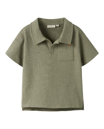 Lil Atelier Falk Ss Loose Polo Top Overland Trek 92 Cm