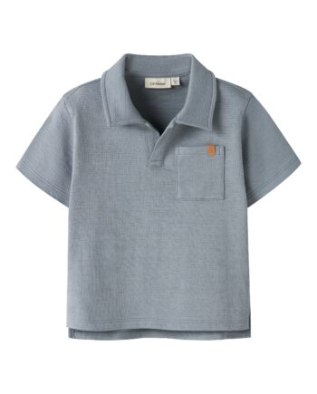 Lil Atelier Falk Ss Loose Polo Top Tradewinds 92 Cm