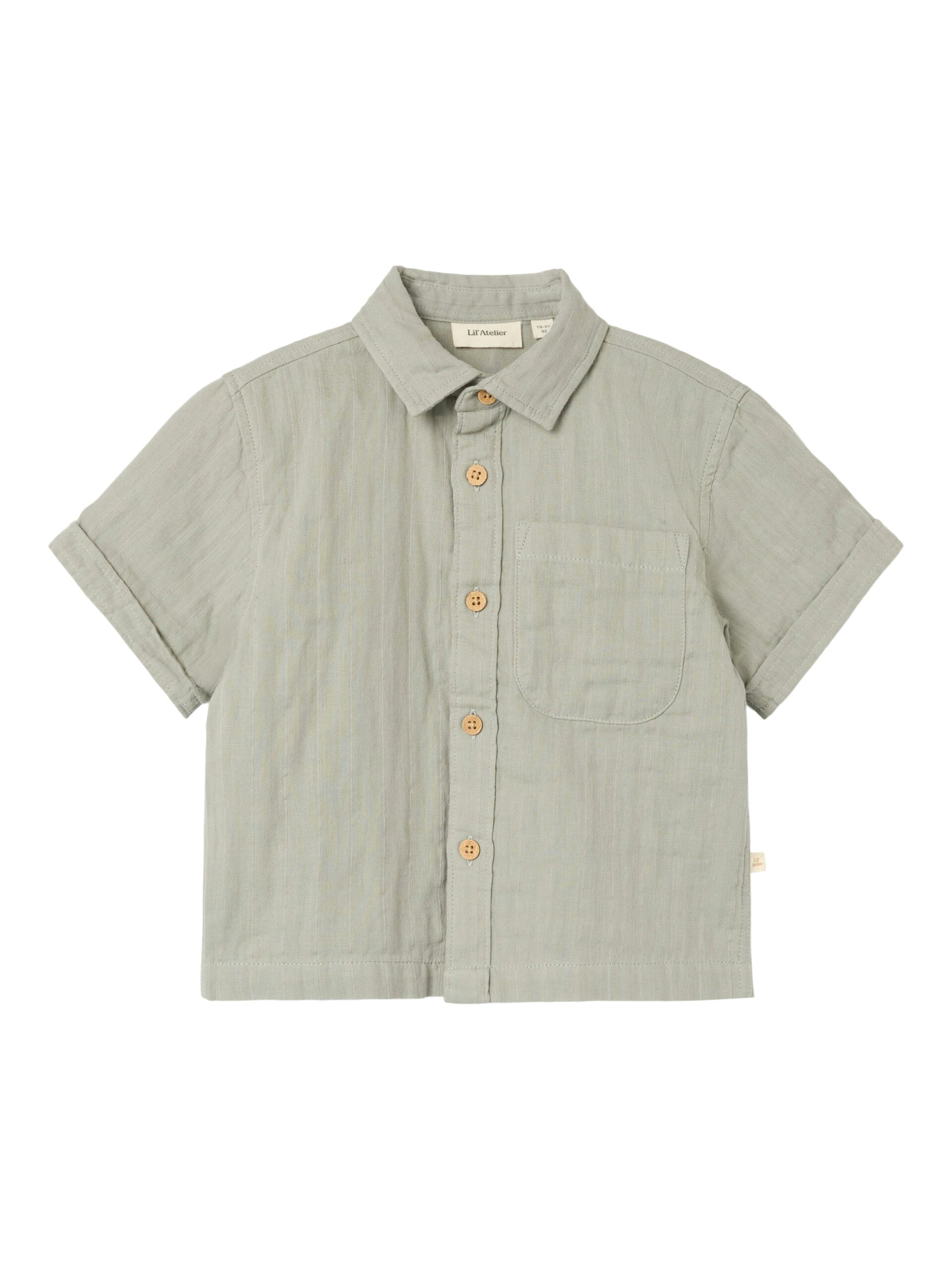 Lil Atelier Felix Loose Shirt Forest Fog 92 Cm