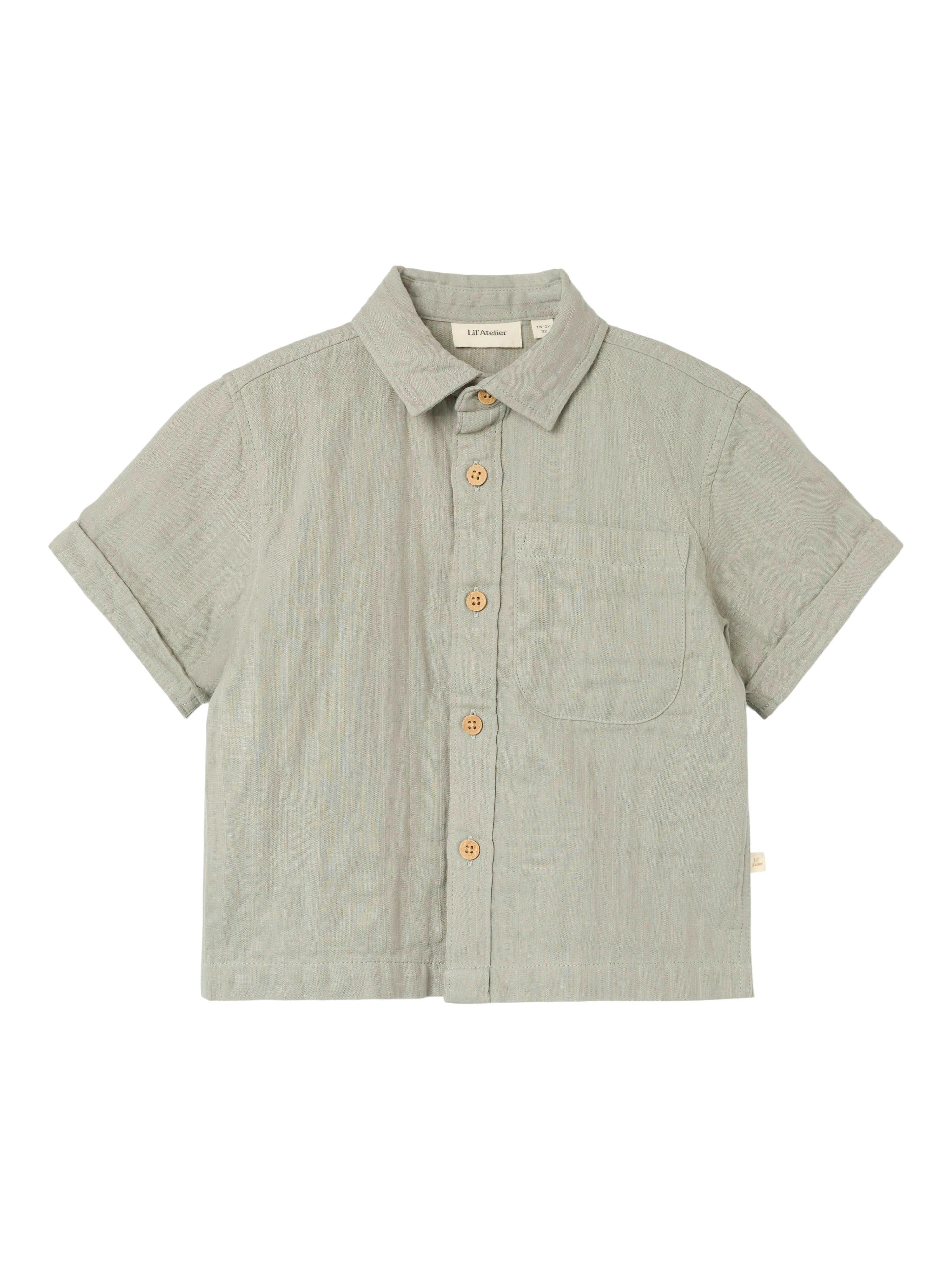 Lil Atelier Felix Loose Shirt Forest Fog 92 Cm