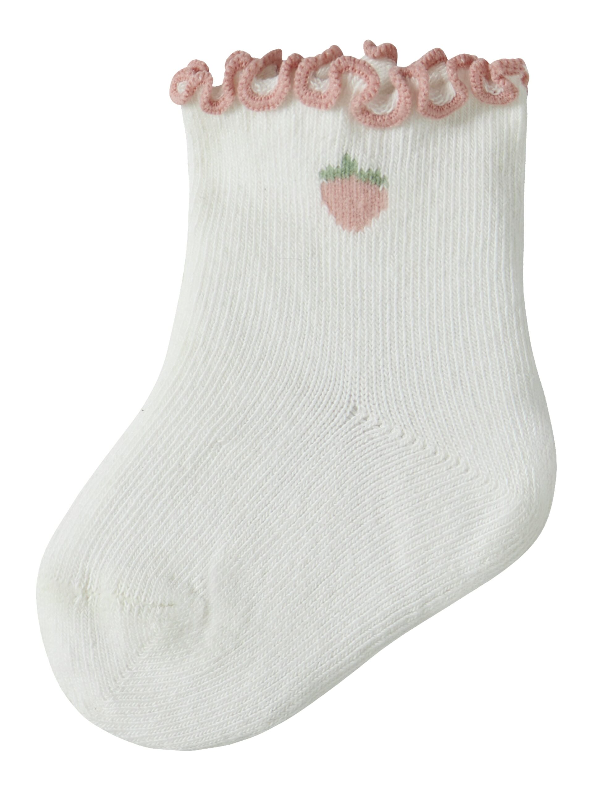 Lil Atelier Fiducia Socks Coconut Milk Strawberry 50 56