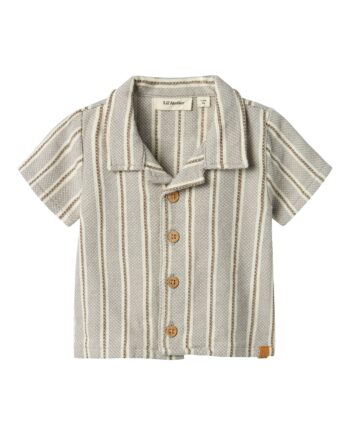 Lil Atelier Frede Loose Shirt Mourning Dove 56 Cm