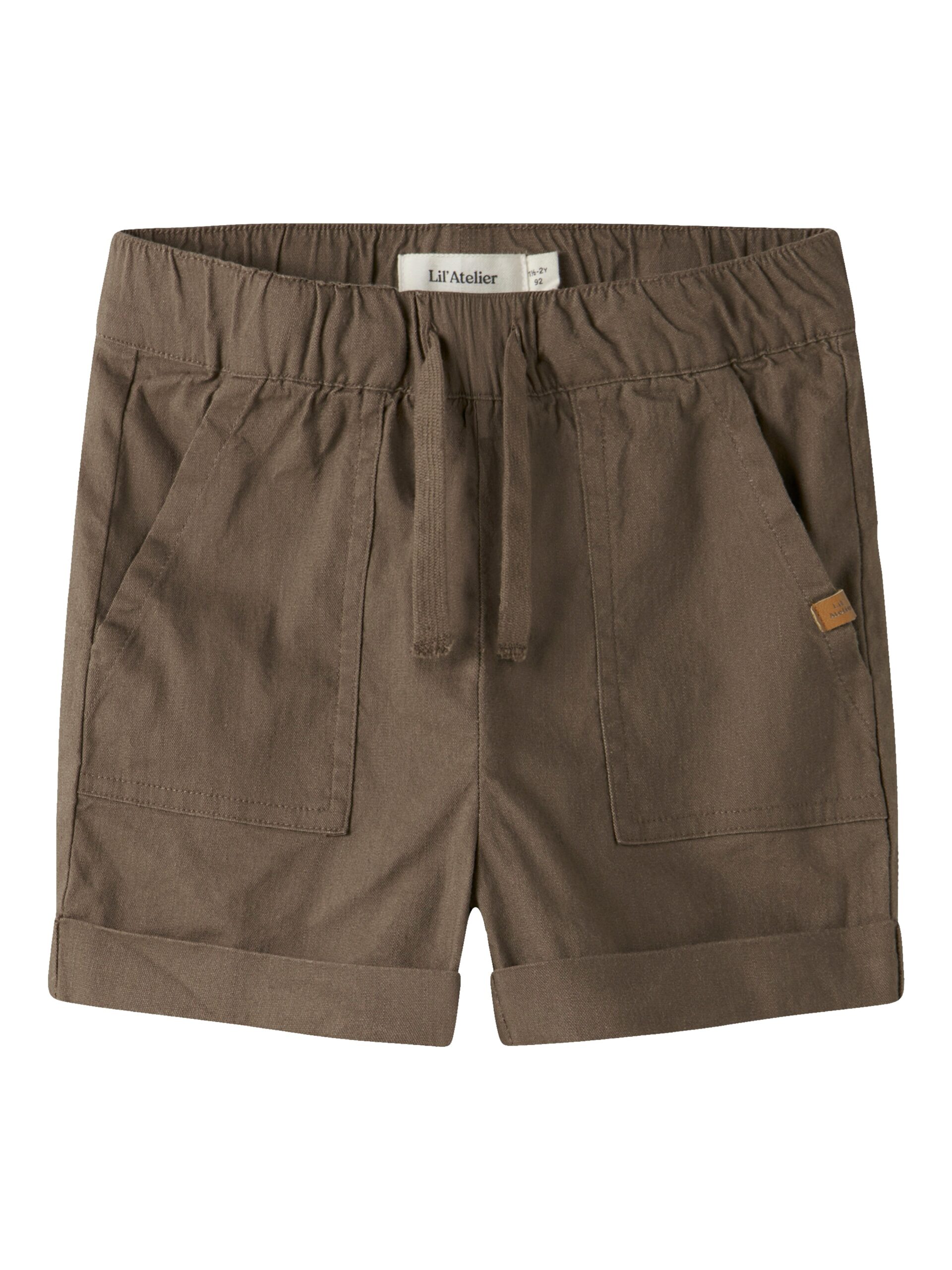 Lil Atelier Fredrik Loose Shorts Shitake 92 Cm