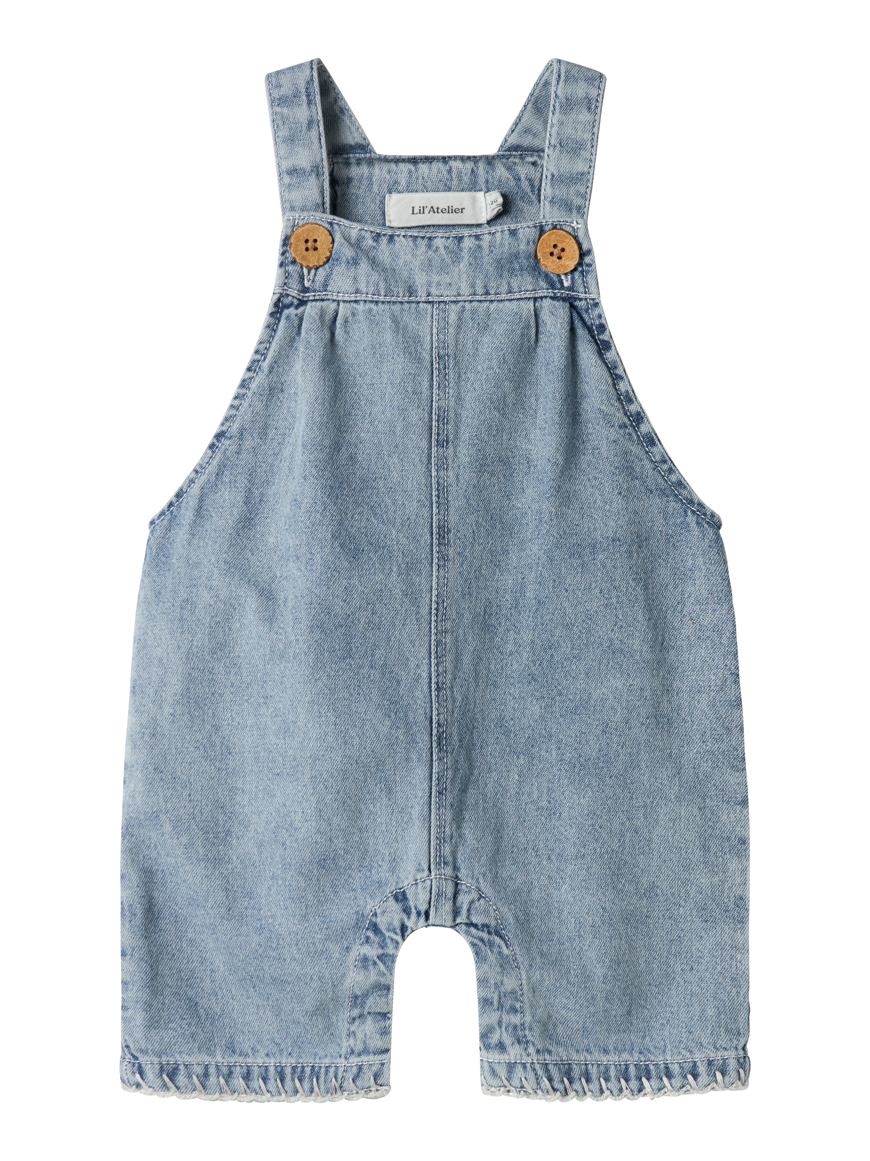 Lil Atelier Funda Denim Shorts Overall Medium Blue Denim 56 Cm